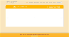 Desktop Screenshot of escana-ibiza.com