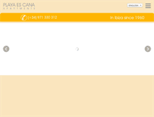 Tablet Screenshot of escana-ibiza.com